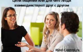 Цели общения в психологии — Концепция и виды связи