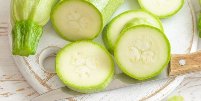 кабачки нарезанные кружочками