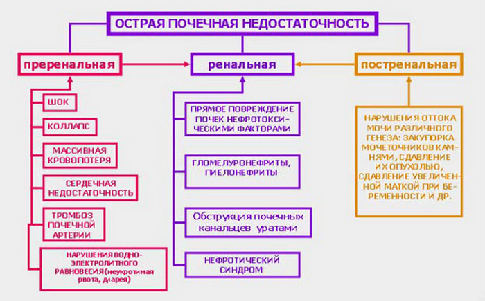 По основному показателю тяжести различаются три степени тяжести острое почечное повреждение